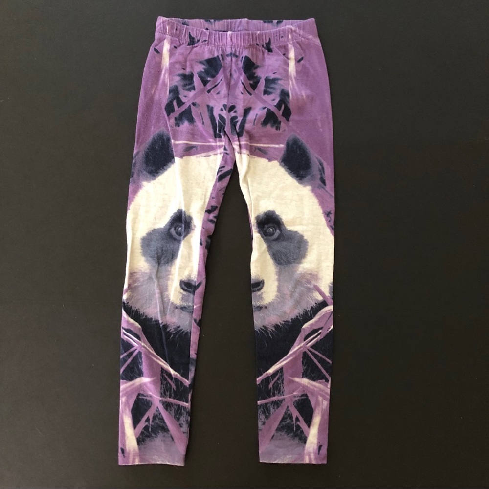 GAP panda face leggings 6 7